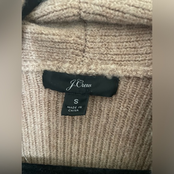 J. Crew beige Double Breasted Cardigan Coat Supersoft Yarn Womens Ivory Wool - Picture 3 of 5